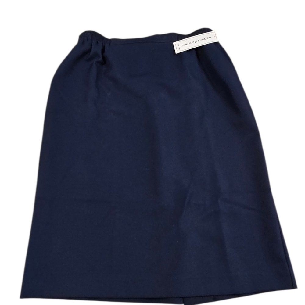 NWT Alfred Dunner Navy Blue Skirt Size 18 F17